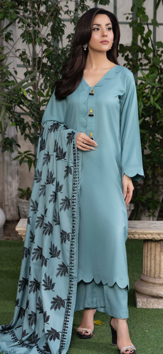 Sky Raniya.h 3pc Dhanak Suit