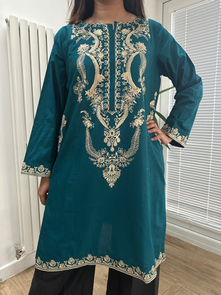 Teal Kurta