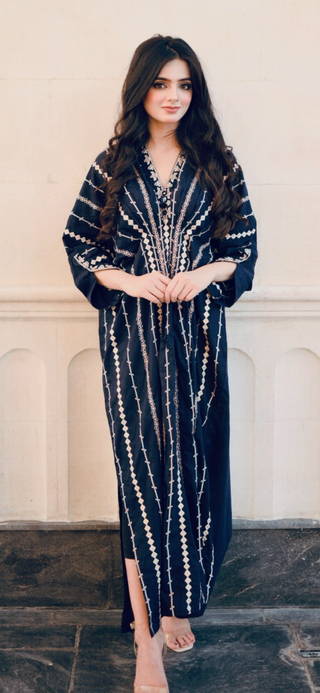 Navy 1pc Kaftan