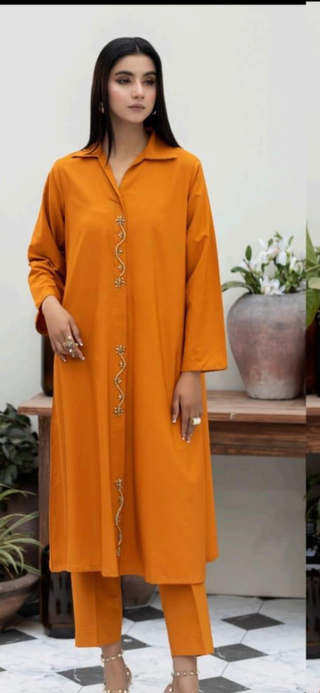 Burnt Orange 2pc Modest Wear