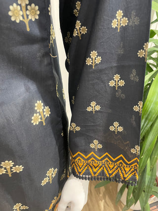 Navy Lawn Kurta